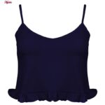 ست نیم تنه و شلوار زنانه کوزا مدل 9154 رنگ سرمه ای