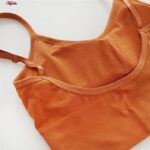 نیم تنه ورزشی زنانه ماییلدا مدل بدون فنر پددار کد 4564 رنگ آجری