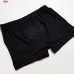 شورت پسرانه کوزا مدل پادار پنبه ای کد 4595 رنگ مشکی