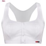 سوتین شیردهی مدل دکمه ای بدون فنر کد 4578 رنگ سفید