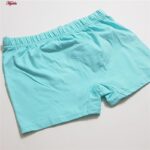 شورت پسرانه کوزا مدل پادار پنبه ای کد 4595 رنگ آبی روشن