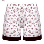 ست تاپ و شلوارک زنانه کوزا مدل پنبه ای کد 9184-3 رنگ زرشکی