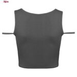 نیم تنه ورزشی زنانه ماییلدا مدل بدون فنر پددار کد 4581 رنگ خاکستری