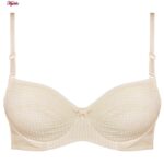 سوتین زنانه ماییلدا مدل فنردار کد 4572 رنگ کرم