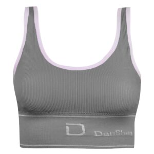 نیم تنه ورزشی زنانه مدل بدون فنر پددار کد 4562 رنگ خاکستری روشن