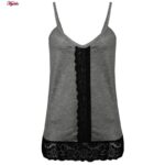 ست تاپ و شلوار زنانه کوزا مدل 9183 رنگ خاکستری تیره