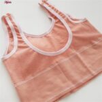 نیم تنه ورزشی زنانه مدل بدون فنر پددار کد 4562 رنگ گلبهی