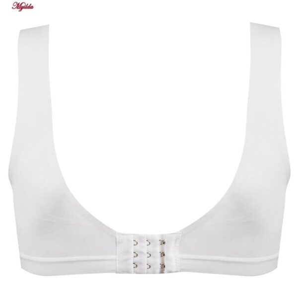 سوتین دخترانه ماییلدا مدل بدون فنر پددار کد 4571-MY رنگ آبی