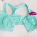 سوتین شیردهی مدل دکمه ای بدون فنر کد 4578 رنگ سبز