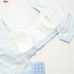 سوتین زنانه ماییلدا مدل بدون فنر پددار کد 4570 رنگ آبی