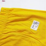 شورت پسرانه کوزا مدل پادار پنبه ای کد 4595 رنگ زرد