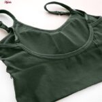 نیم تنه ورزشی زنانه ماییلدا مدل بدون فنر پددار کد 4564 رنگ سبز