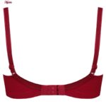 سوتین زنانه پانیذ مدل فنردار کد 66370-new رنگ زرشکی