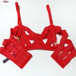 ست شورت و سوتین زنانه ویکتوریا سکرت مدل فنردار کد 4583 رنگ قرمز