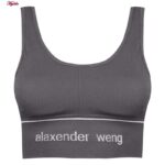 نیم تنه ورزشی زنانه ماییلدا مدل بدون فنر پددار کد 4559 رنگ خاکستری