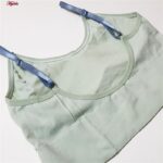 نیم تنه ورزشی زنانه ماییلدا مدل بدون فنر پددار کد 4558 رنگ سبز پسته ای