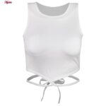 کراپتاپ زنانه ماییلدا مدل بندی کد 4582 رنگ سفید