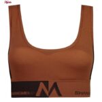 نیم تنه ورزشی زنانه ماییلدا مدل بدون فنر پددار کد 4561 رنگ قهوه ای