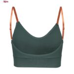نیم تنه ورزشی زنانه ماییلدا مدل بدون فنر پددار کد 4558 رنگ کله غازی