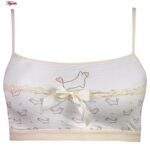 نیم تنه دخترانه ماییلدا مدل بدون فنر بدون پد کد 4566 رنگ کرم