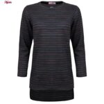 ست تی شرت آستین بلند و شلوار زنانه کوزا مدل 4601-007 رنگ سرمه ای