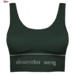 نیم تنه ورزشی زنانه مدل بدون فنر پددار کد 4559 رنگ سبز