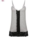 ست تاپ و شلوار زنانه کوزا مدل 9183 رنگ خاکستری روشن