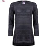 ست تی شرت آستین بلند و شلوار زنانه کوزا مدل 4601-007 رنگ آبی