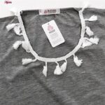 ست تاپ و شلوارک زنانه کوزا مدل 9181 رنگ خاکستری