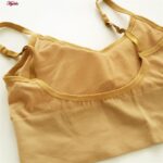 نیم تنه ورزشی زنانه ماییلدا مدل بدون فنر پددار کد 4564 رنگ خردلی