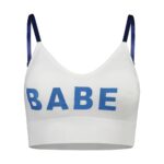 نیم تنه ورزشی زنانه ماییلدا مدل بدون فنر پددار کد 4558 رنگ سفید