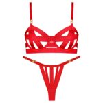 ست شورت و سوتین زنانه ویکتوریا سکرت مدل فنردار کد 4583 رنگ قرمز