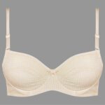 سوتین دخترانه ماییلدا مدل فنردار کد 4572-MY رنگ کرم