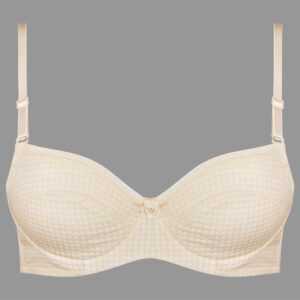 سوتین دخترانه ماییلدا مدل فنردار کد 4572-MY رنگ کرم