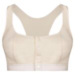 سوتین شیردهی مدل دکمه ای بدون فنر کد 4578 رنگ کرم