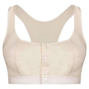 سوتین شیردهی مدل دکمه ای بدون فنر کد 4578 رنگ کرم