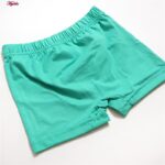 شورت پسرانه کوزا مدل پادار پنبه ای کد 4595 رنگ سبزآبی
