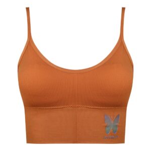 نیم تنه ورزشی زنانه ماییلدا مدل بدون فنر پددار کد 4564 رنگ آجری