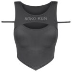 نیم تنه ورزشی زنانه ماییلدا مدل بدون فنر پددار کد 4581 رنگ خاکستری