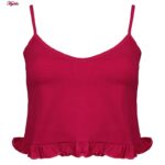 ست نیم تنه و شلوار زنانه کوزا مدل 9154 رنگ سرخابی