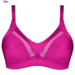 سوتین زنانه پانیذ مدل بدون فنر کد 22202 رنگ سرخابی