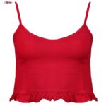 ست نیم تنه و شلوار زنانه کوزا مدل 9154 رنگ قرمز