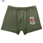 شورت پسرانه کوزا مدل پادار پنبه ای کد 4595 رنگ سبز سدری