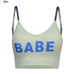 نیم تنه ورزشی زنانه ماییلدا مدل بدون فنر پددار کد 4558 رنگ سبز پسته ای