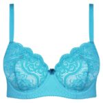 سوتین زنانه پانیذ مدل فنردار کد 66370-new رنگ آبی