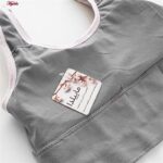 نیم تنه ورزشی زنانه مدل بدون فنر پددار کد 4562 رنگ خاکستری روشن