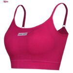 ست نیم تنه و شلوارک ورزشی زنانه ماییلدا مدل پددار بدون فنر کد 4580 رنگ سرخابی