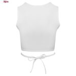 کراپتاپ زنانه ماییلدا مدل بندی کد 4582 رنگ سفید