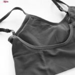 نیم تنه ورزشی زنانه ماییلدا مدل بدون فنر پددار کد 4564 رنگ خاکستری تیره