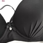 سوتین زنانه بیوتی مدل دکلته فنردار پوش آپ کد 4630-9890 رنگ مشکی